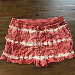 Knox Rose XXL rust colored tye dye shorts
